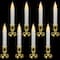 LED Flickering Window Candles with Timer - 8.5" - Set of 8